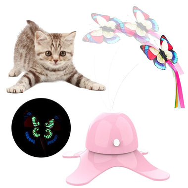 WhirlWing Cat Toy – Electric Rotating Butterfly for Fun & Exercise! - playtechtoy