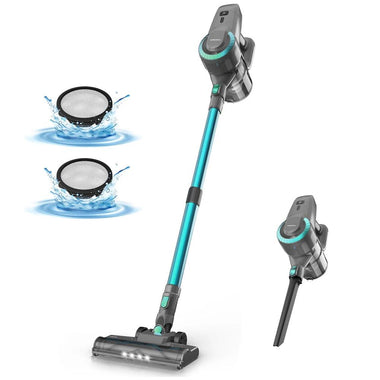 YISORA N300 Cordless Vacuum – 20KPa Lightweight Stick Cleaner for Carpet, Floors & Pet Hair - playtechtoy
