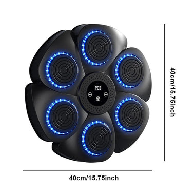 Music Boxing Machine | Wall-Mounted Reaction Trainer with Type-C Charging for Kids & Adults - playtechtoy