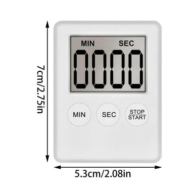 Magnetic Digital Kitchen Timer – LED Display with Loud Alarm for Cooking & Boiling - playtechtoy