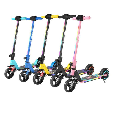 New Version S5 Kids Electric Scooter 24V/2.5Ah Battery 130W Motor Max Speed 14km/h with Suspension 6.5 Inch Tires Max Rang 8KM - playtechtoy