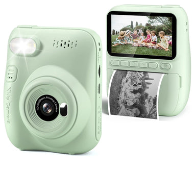 Instant Print Camera for Kids | 32MP HD 1080P Digital Camera with 3.0" Screen, Includes 3 Rolls of Printer Paper – For Ages 6-12 - playtechtoy