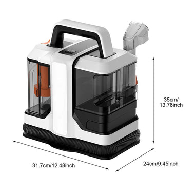 ZCWA 750W Handheld Carpet Cleaner – Powerful 15KPa Spot Cleaner for Home & Car - playtechtoy