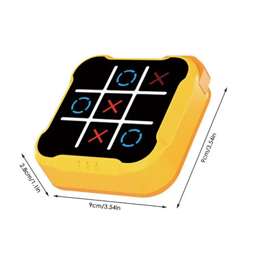 Portable Tic-Tac-Toe Electronic Board Game | Educational Handheld Chess Set for Kids & Adults - playtechtoy