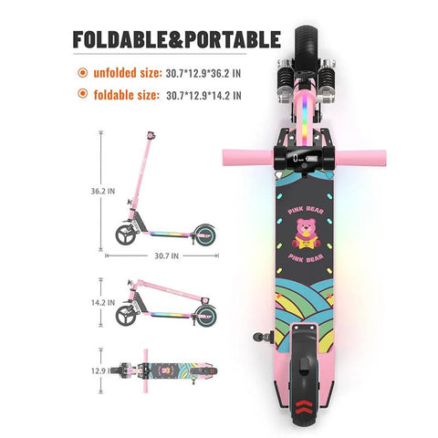 S5 Kids Electric Scooter – 130W Motor, 24V/2.5Ah Battery, 14km/h