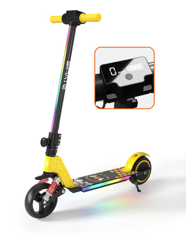 New Version S5 Kids Electric Scooter 24V/2.5Ah Battery 130W Motor Max Speed 14km/h with Suspension 6.5 Inch Tires Max Rang 8KM - playtechtoy
