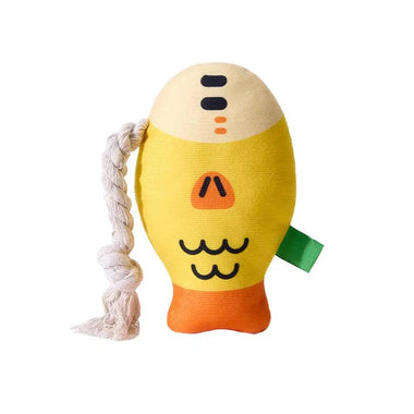 Chucklefish Squeaky Dog Toy – Fat-Headed Fish for Fun & Dental Care! - playtechtoy