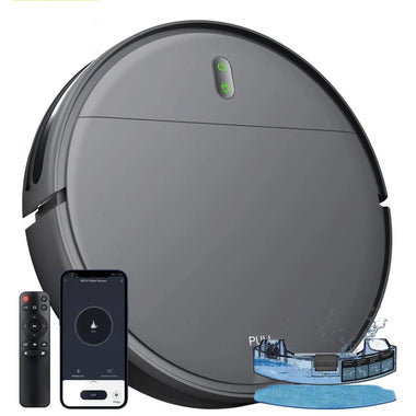 Robot Vacuum Cleaner – 6000Pa Suction, Auto Charging, App Control & Wet Mopping - playtechtoy