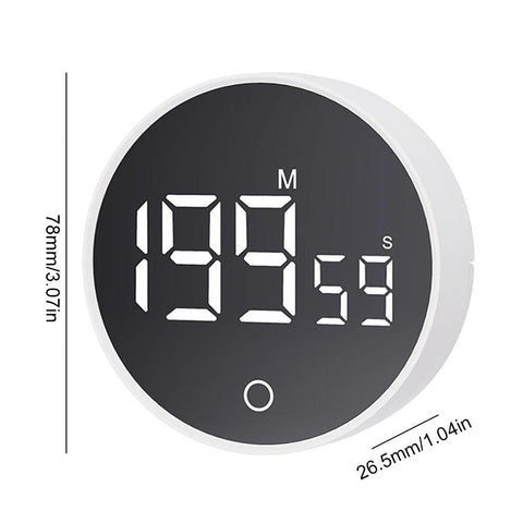 Magnetic Digital Kitchen Timer – Large LED Display & Alarm for Cooking