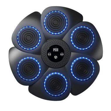 Music Boxing Machine | Wall-Mounted Reaction Trainer with Type-C Charging for Kids & Adults - playtechtoy