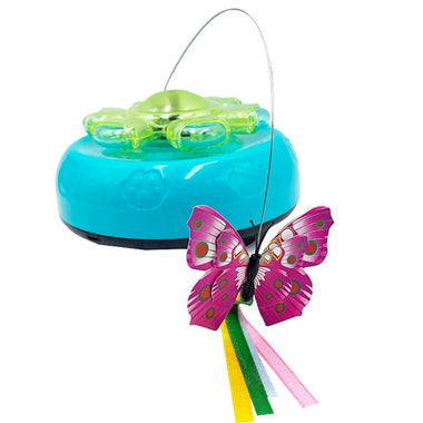 FlutterFly Interactive Cat Toy – Automatic Butterfly with Lights & Rechargeable Battery! - playtechtoy