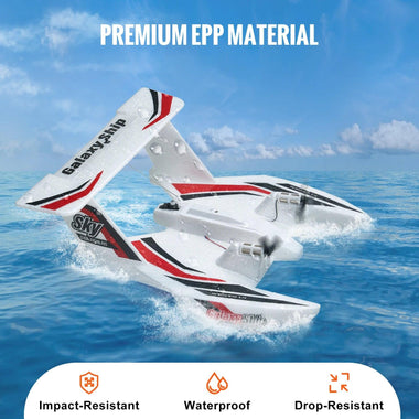 EPP Foam RC Plane – 2.4G 3CH Sea & Air Glider, Water-Land Flying Toy for Boys - playtechtoy
